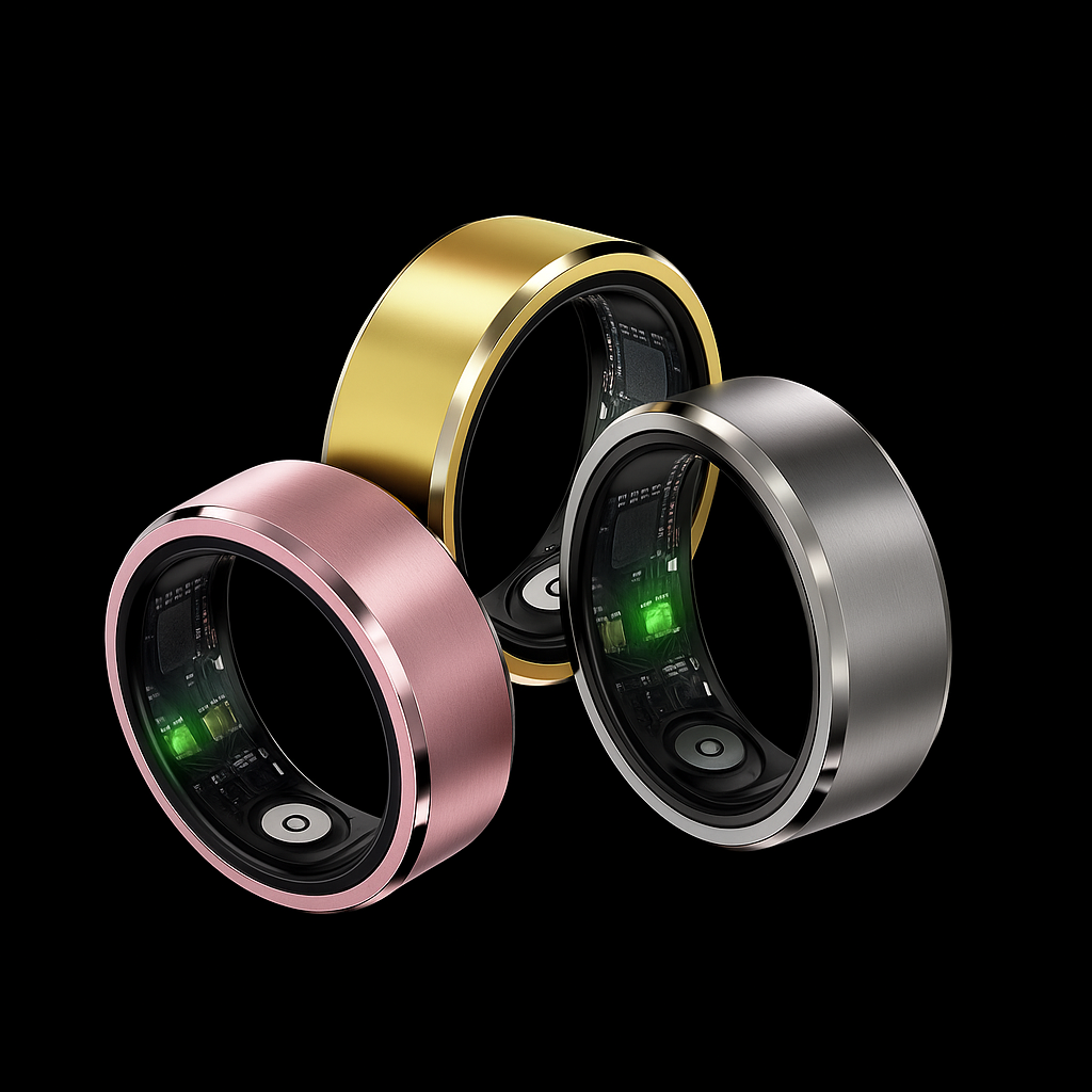 Smart Ring Gesture Control Function 5ATM Waterproof Heart Rate Blood Pressure Oxygen Sleep Monitoring Sports Fitness Smart Ring
